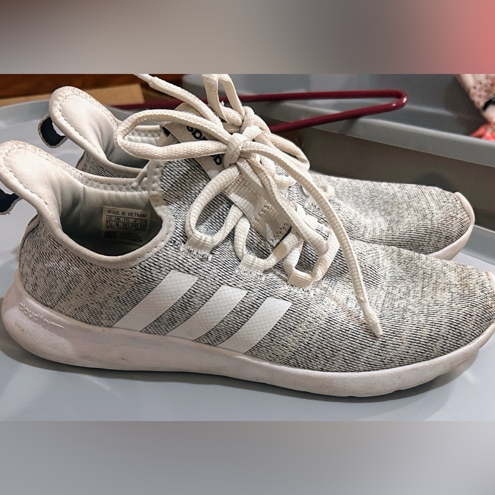 Adidas Prime Green Cloud Gray and White Sneakers